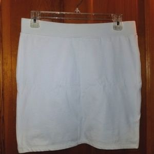 White Bodycon Mini Skirt